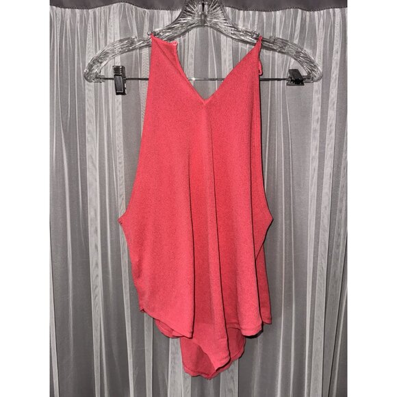 Zara Asymmetrical Pink coral Sleeveless Top - Size M - Picture 6 of 8